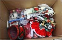 Box of Miscellaneous Christmas Items