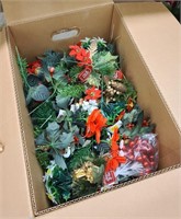 Box of Holiday Accents & Greenery