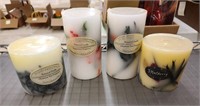 (4) Botanical Candles