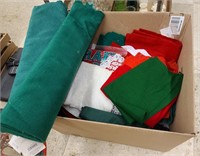 Box of Felt (Craft Material) White / Green / Red