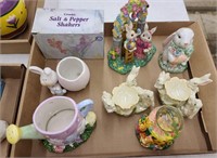Easter Theme S&P Shaker / Snow Globe / Figures