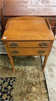 Maple Ethan Allen Two Drawer Nightstand