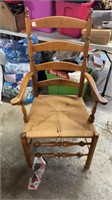 Maple Rush Seat Arm Chair