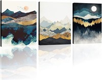 New 3 Panel Abstract Canvas Wall Art