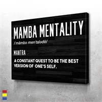 “Mamba Mentality” Motivational Wall Canvas