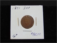 1871 Indian Head Penny