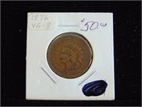 1876 Indian Head Penny