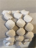 3- White stone bracelets