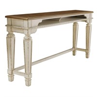 Realyn Long Counter Table, Distressed Wood