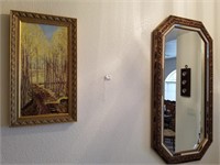 651- Entry Mirror And Forest Artwork