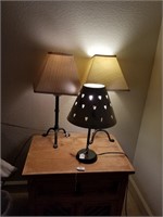 651- 3 Metal Night Stand Lamps