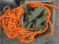 Box of Safety Harnesses & Braided Rope