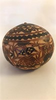 Carved Gourd Rattle-Latin American