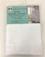 Spa Hotel Shower Curtain 2 Pc Set