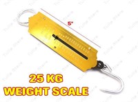 25kg Portable Fish Hook Hanging Spring Weight scal