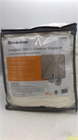 Brookstone heated micro fleece blanket