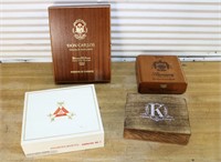 Nice wood cigar boxes