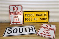 Lot of road signs