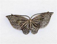 950 Silver Butterfly BROOCH
