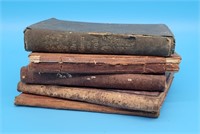 5 Antique School Math Books