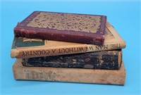 4 Antique Books Hiawatha, Hale, Dumas