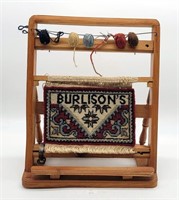 Table Top Souvenir Loom w Burlison's Rug Display