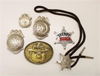 Vintage metal badges and more