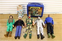 GI Joe figures and lunchbox!