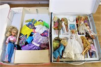 Lot of Two Vintage Dolls with Accessories