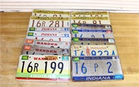 Large Lot of Indiana License Plates