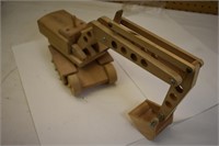 Kids Wooden Track Hoe Toy