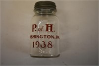 P. of H. Washington 1938 Jar