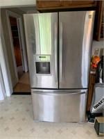 KENMORE STAINLESS STEEL FRIG WITH FREEZER