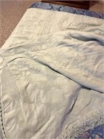 Pale Green 100% Cotton Bedspread ~ Sweet