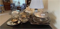 Loads of Silver plate serving pieces