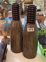 Pair of Tall Home Decor Vases