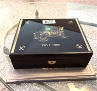 Vintage Black lacquer Box ~ 1915 T-Ford