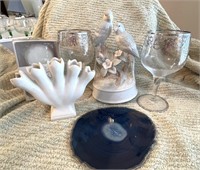 Finger Vase, Music Box, Lenox candles, etx