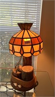 Vintage Stained Glass Touch Tronic Lamp