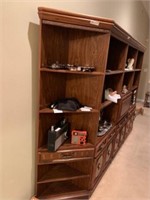 CORNER CABINET WITH FIVE SHELVES AND ONE DRAWER