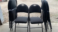 Foldable chairs. Set of 7 chairs, very