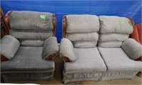 Love Seat, and Single Seat Couch Set