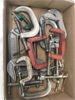 Lot of adjustable clamps. Many sizes.