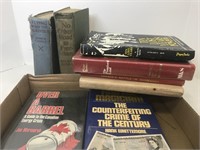 Assortment of books about World War II, the Great