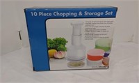 New, 10 Piece Chopping and Storage Set