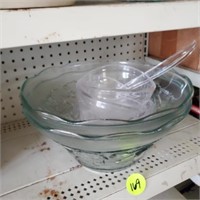 FRUIT PUNCH BOWL AND LADLE