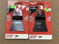 2 Milwaukee universal fit precision tool blade