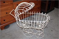 Vintage Wrought Iron  Baby Carriage