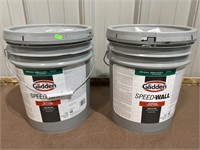 2-5 gallon Glidden Semi gloss white interior