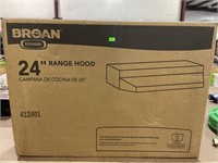 Broan 24 inch range hood ductless white
